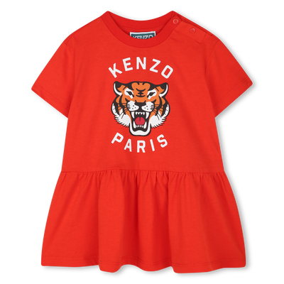 Vestido de manga curta KENZO KIDS GIRL