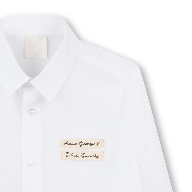 Camisa de popelina de algodão GIVENCHY 
                    BOY
