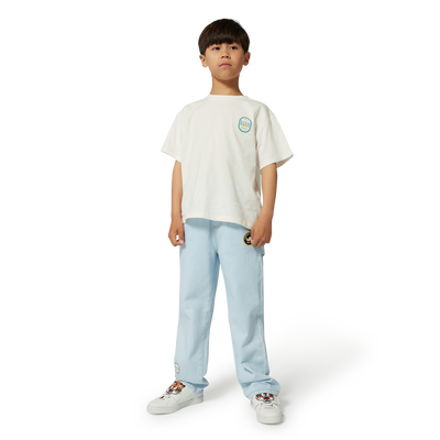 T-shirt manga curta em algod&atilde;o KENZO KIDS BOY
