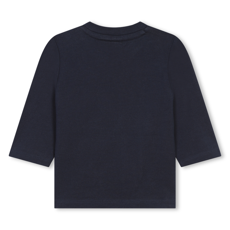 T-shirt algodão com logótipos BOSS 
                    BOY