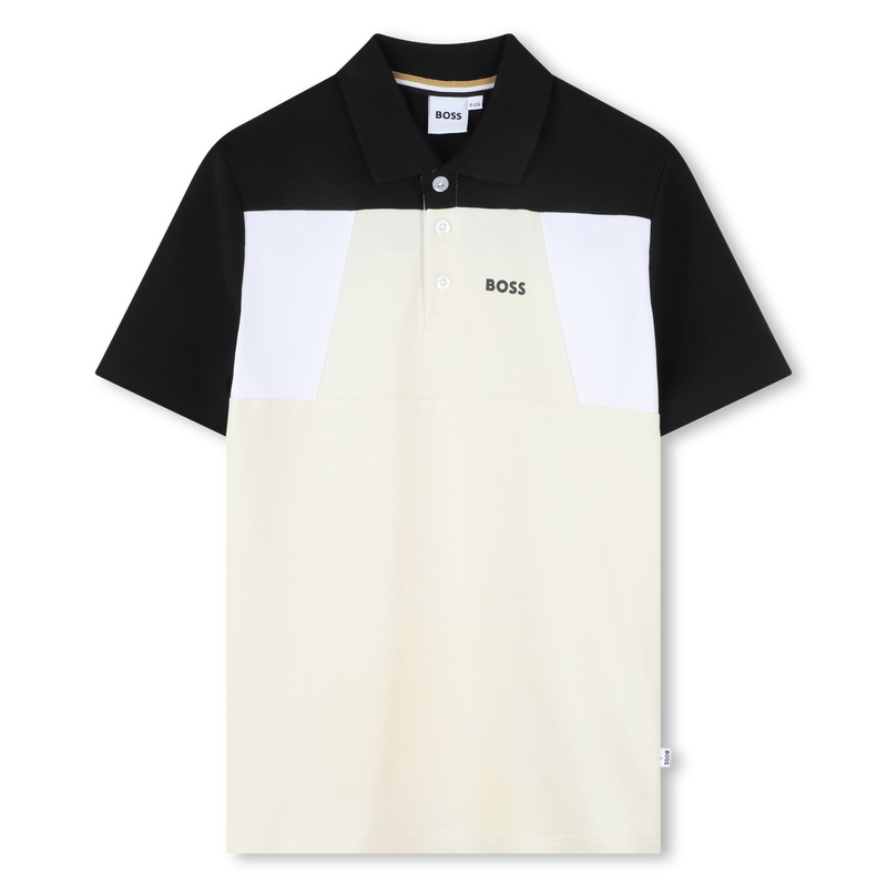 Polo com blocos de cor BOSS 
                        BOY