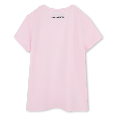 T-shirt com estampa KARL LAGERFELD KIDS GIRL