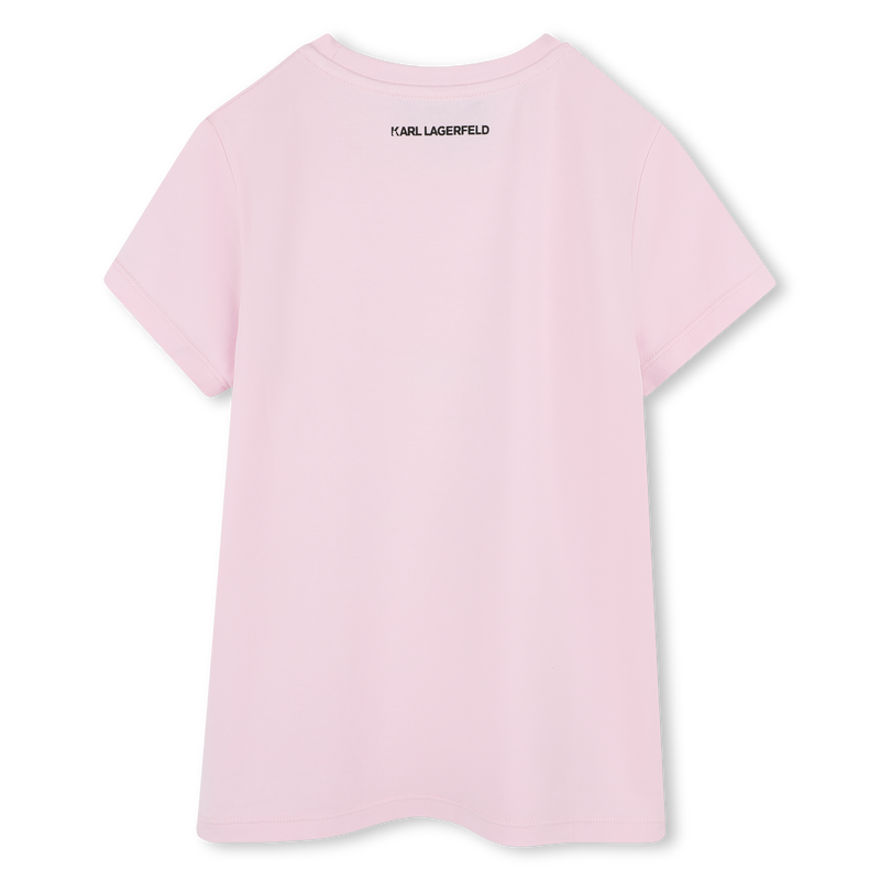T-shirt com estampa KARL LAGERFELD KIDS 
                        GIRL