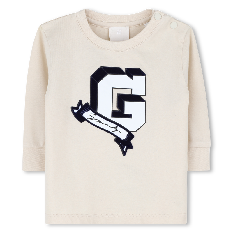 T-shirt com fecho de pressão GIVENCHY 
                    BOY