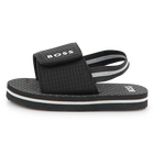 Chinelos com fecho de velcro, PRETO, hi-res