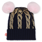 Gorro de pompons e entran&ccedil;ados BILLIEBLUSH 
                    GIRL