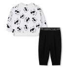 Conjunto de moletom e cal&ccedil;a KARL LAGERFELD KIDS 
                    GIRL