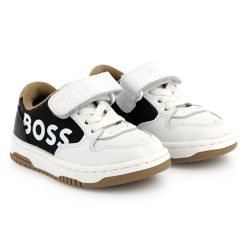 Sapatilhas de pele com velcro BOSS 
                        BOY