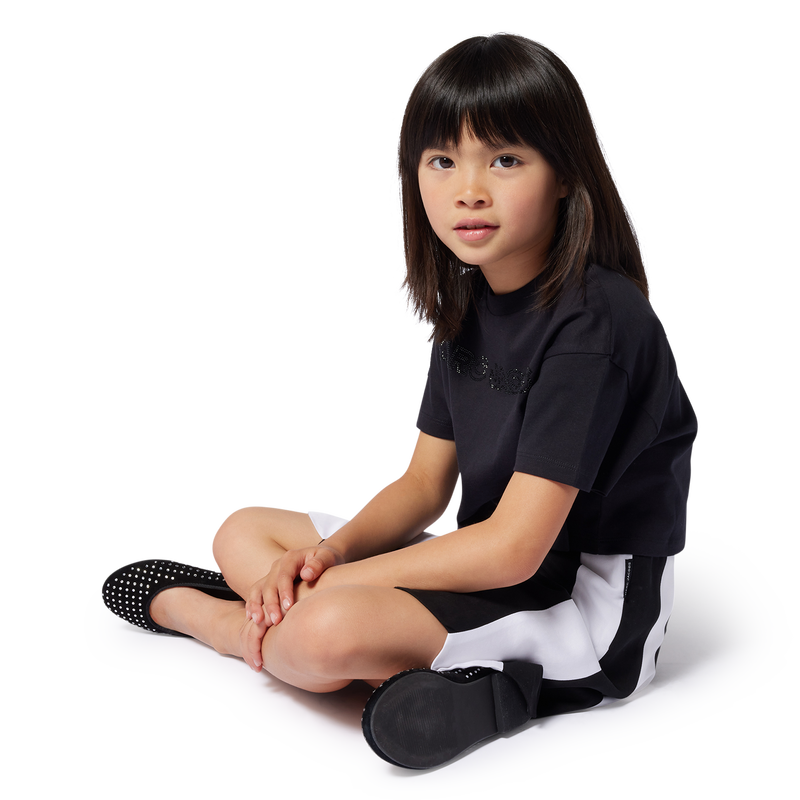 Saia de cerim&oacute;nia &agrave;s riscas MARC JACOBS 
                        GIRL