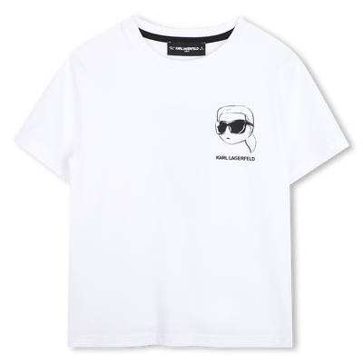 Camiseta de mangas curtas KARL LAGERFELD KIDS MENINO