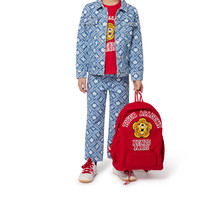 Mochila com bordado de Tigre KENZO KIDS UNISEX