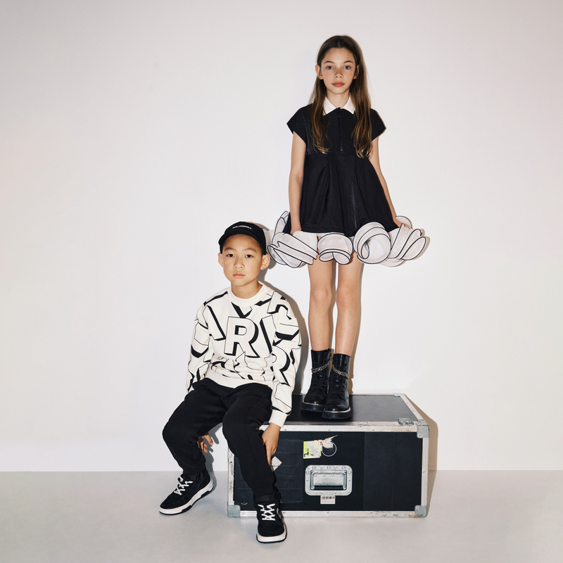 Vestido de cerimónia com fecho KARL LAGERFELD KIDS 
                    GIRL
