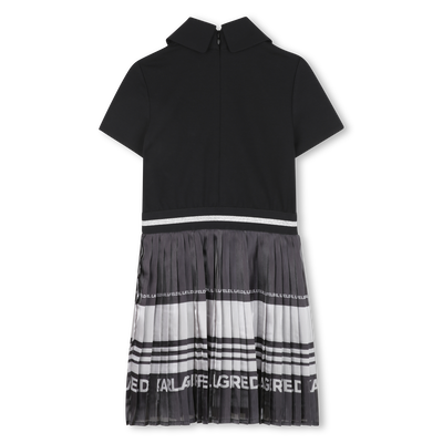 Vestido de manga curta KARL LAGERFELD KIDS GIRL