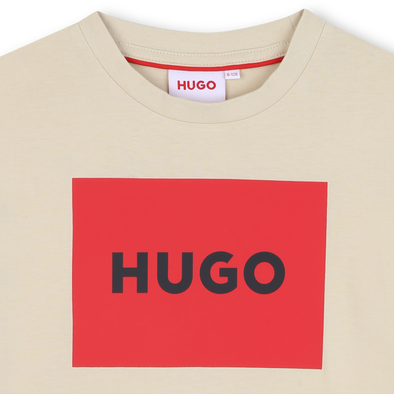Short-sleeved cotton T-shirt HUGO 
                    BOY