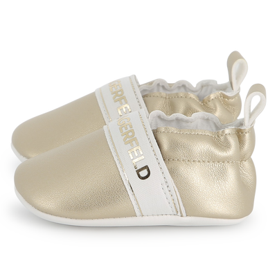 Coated fabric booties KARL LAGERFELD KIDS GIRL