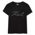 T-shirt de manga curta KARL LAGERFELD KIDS 
                    GIRL