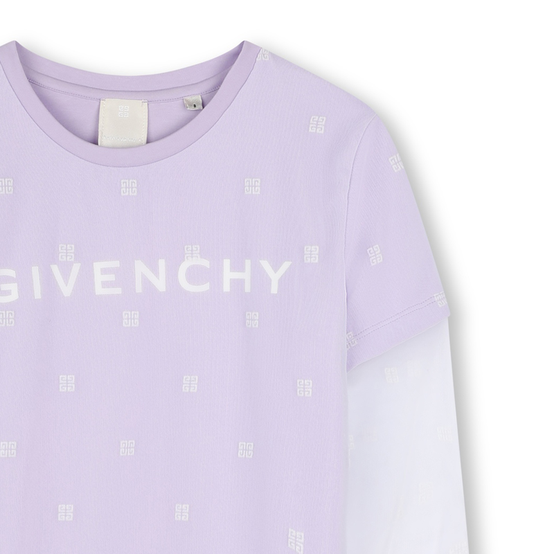 Vestido direito com tule GIVENCHY 
                    GIRL