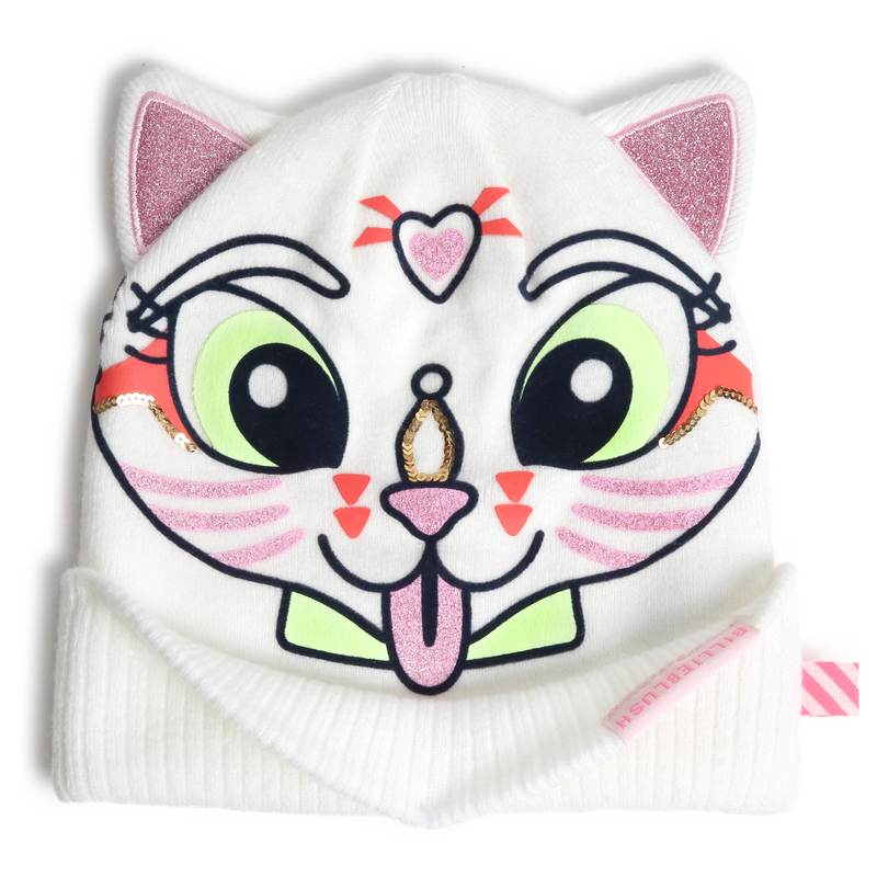 Gorro de gato com orelhas de glitter BILLIEBLUSH 
                        GIRL