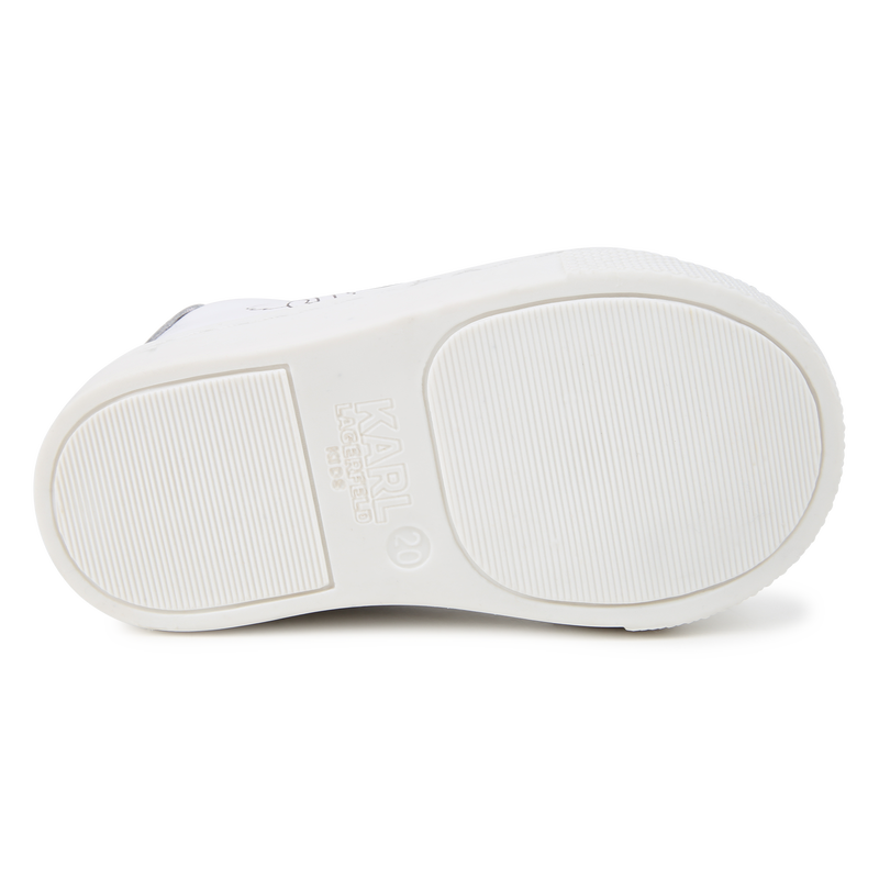 Sapatilhas baixas em pele KARL LAGERFELD KIDS 
                        UNISEX