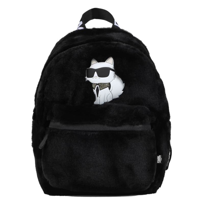 Mochila em tecido polar KARL LAGERFELD KIDS 
                    GIRL