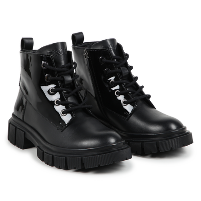 Botas de couro com fecho DKNY GIRL