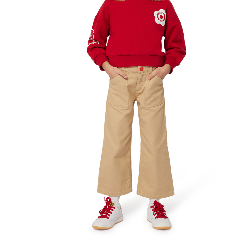 Sweatshirt em molet&atilde;o algod&atilde;o KENZO KIDS 
                        GIRL