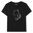 T-shirt de manga curta KARL LAGERFELD KIDS 
                    GIRL