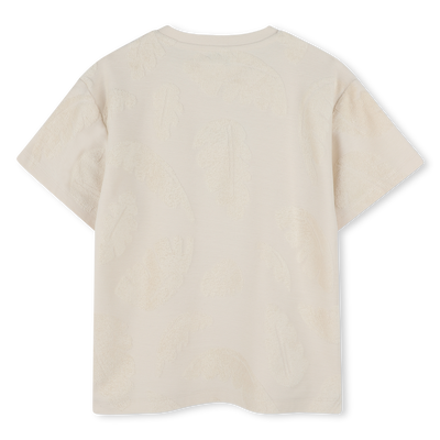 T-shirt em felpa de algod&atilde;o KENZO KIDS BOY