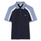 Camisa polo de manga curta, AZUL MARINHO, hi-res
