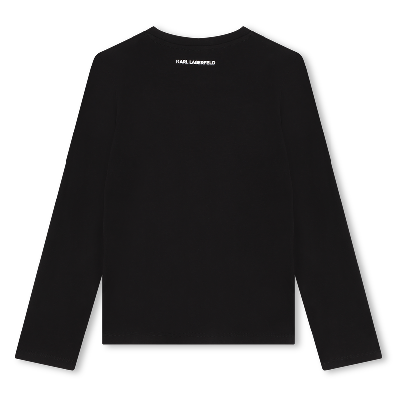 T-shirt com estampado KARL LAGERFELD KIDS 
                        GIRL
