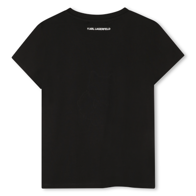 T-shirt de manga curta KARL LAGERFELD KIDS GIRL