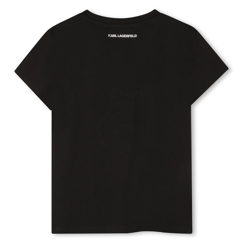 T-shirt de manga curta KARL LAGERFELD KIDS 
                    GIRL