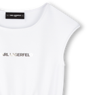 Vestido formal sem mangas KARL LAGERFELD KIDS 
                    GIRL