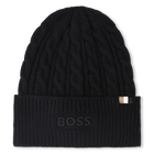 Gorro de malha tran&ccedil;ada, PRETO, hi-res