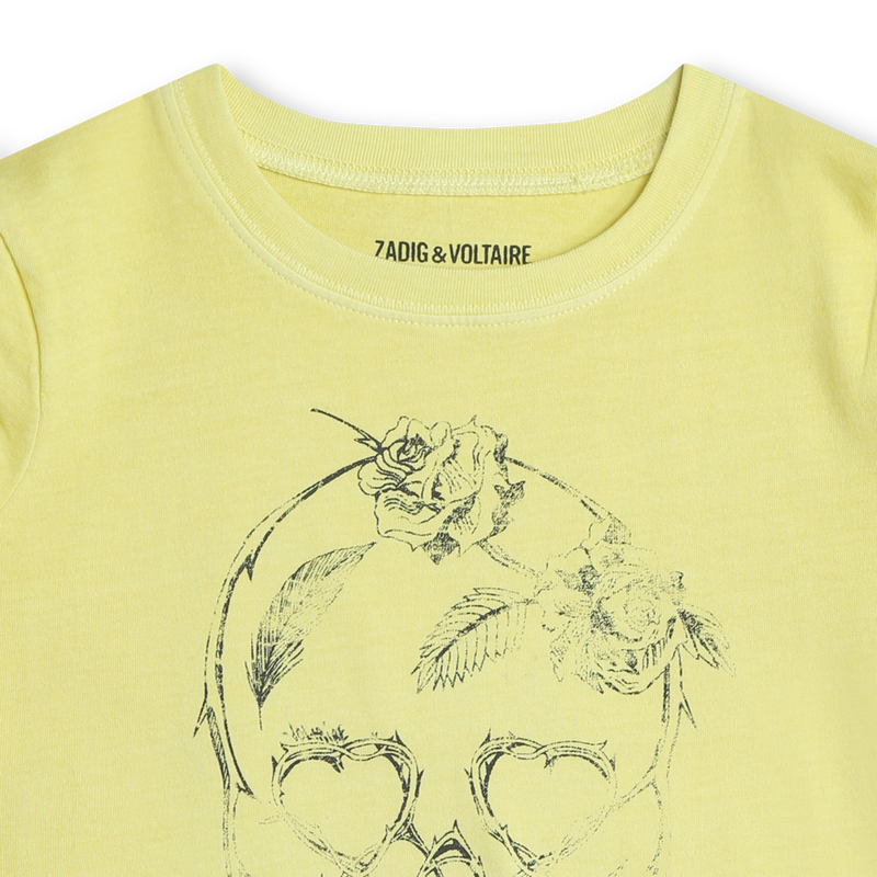 T-shirt de gola redonda ZADIG & VOLTAIRE 
                    GIRL