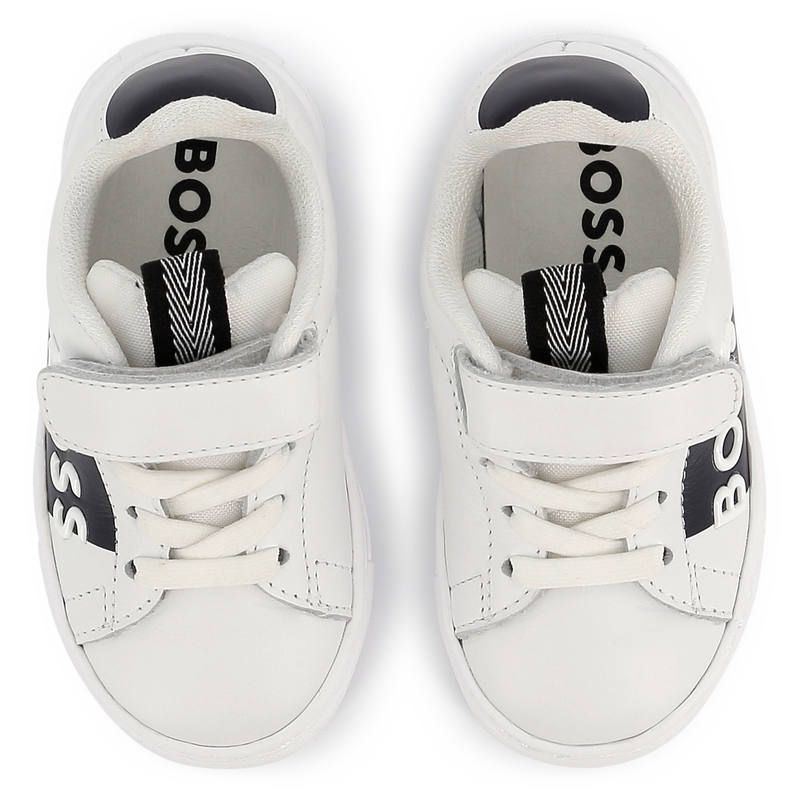 Sapatilhas de pele com velcro BOSS 
                        BOY