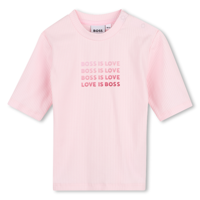 Conjunto de cal&ccedil;a, cardig&atilde; e camiseta BOSS 
                        MENINA