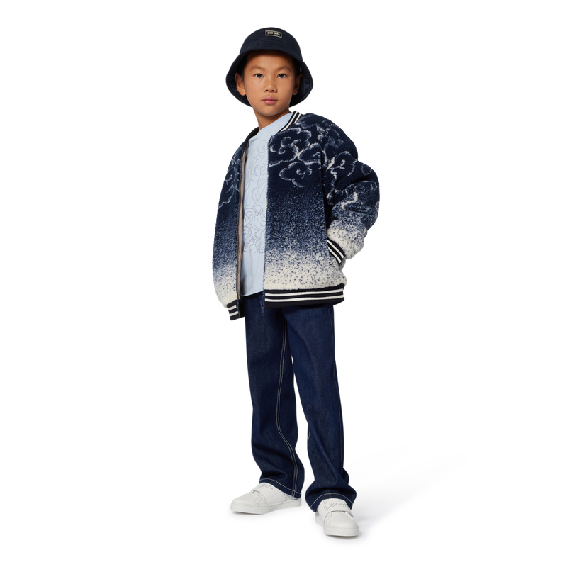 Chap&eacute;u de balde de poli&eacute;ster com acolchoado KENZO KIDS 
                        UNISEX