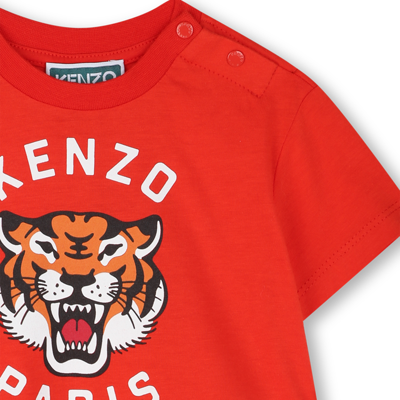 Vestido de manga curta KENZO KIDS 
                        GIRL