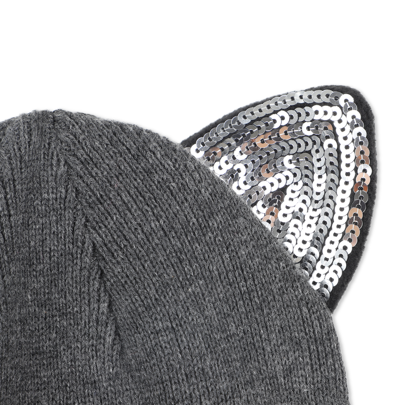 Chap&eacute;u de malha de orelha extravagante KARL LAGERFELD KIDS 
                        GIRL