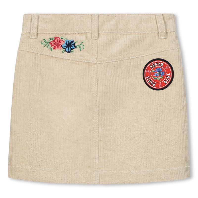 Embroidered Straight Skirt KENZO KIDS 
                    GIRL