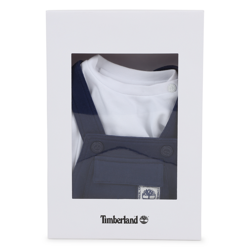 Conjunto t-shirt e jardineiras TIMBERLAND 
                        MENINO