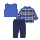 Conjunto de cardigan, camisa e cal&ccedil;a TIMBERLAND 
                    MENINO