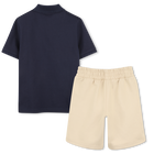Conjunto de polo e bermuda BOSS 
                    MENINO