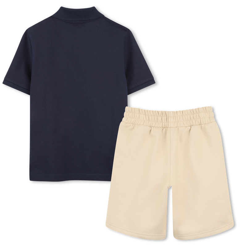 Conjunto de polo e bermuda BOSS 
                        MENINO