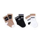 Conjunto de 3 pares de meias, PRETO, hi-res