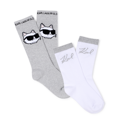 Conjunto de 2 pares de meias KARL LAGERFELD KIDS GIRL