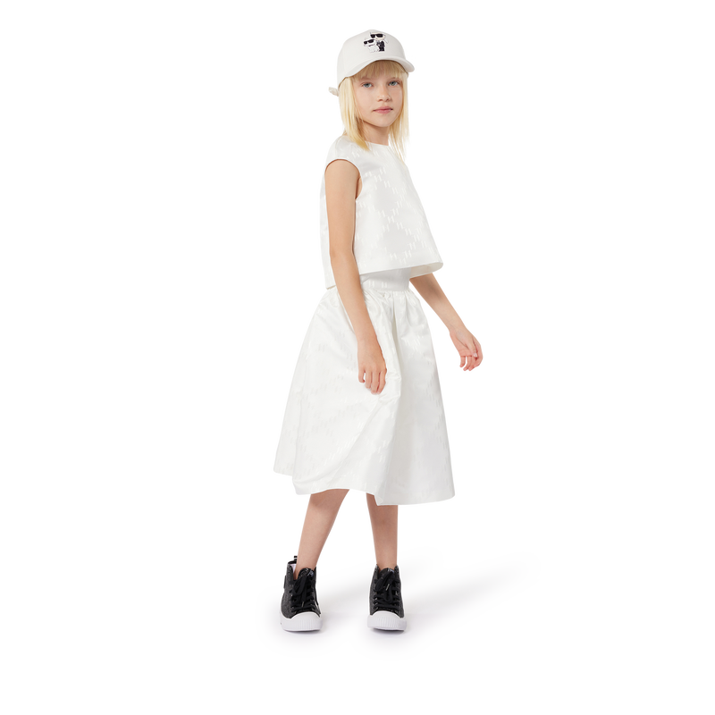 Cotton Baseball Cap KARL LAGERFELD KIDS 
                    GIRL