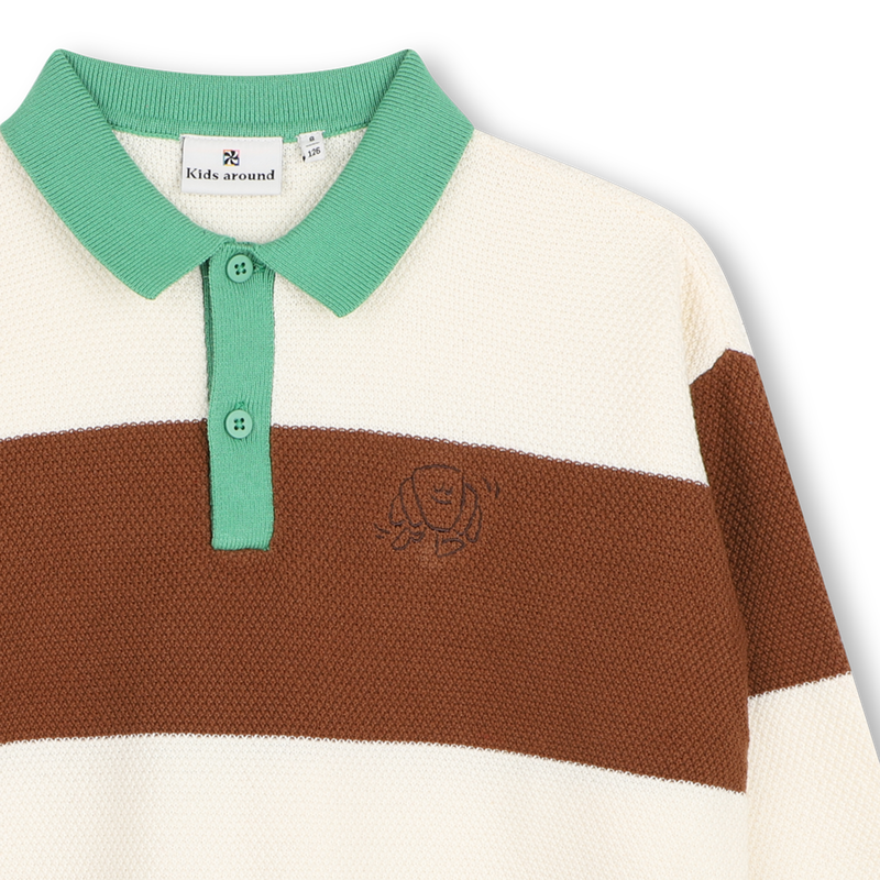 Polo de malha KIDS AROUND 
                        BOY