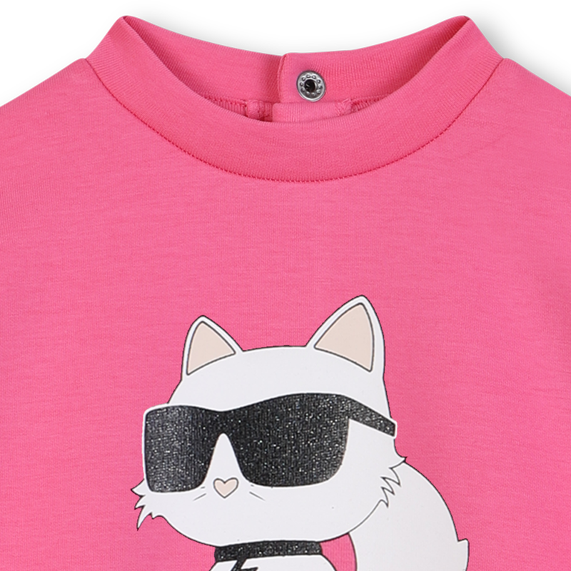 Vestido de manga comprida KARL LAGERFELD KIDS 
                        GIRL